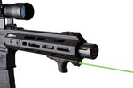 Viridian HS1 AR Style Semiautomatic Rifle Stock Green Laser Sight Hand Stop with Up to 2 Mile Range and Lithium Battery