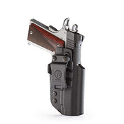 1791 GUNLEATHER 1911 Kydex Holster - Premium Kydex Right Hand IWB Gun Holster for Belts fit 1911 with 4" and 5" Barrels Perfect for Concealed Carry (CCW), Black (TAC-IWB-1911-BLK-R)