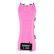 SABRE Compact 1.6 µC Stun Gun Flashlight — Emits 1.6 Powerful Pain Inducing Microcoulombs, 120 Lumen LED Flashlight with Belt Holster for Quick Access —Rechargeable and Strength Independently Tested