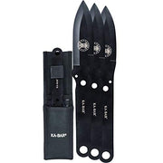 KA-BAR Throwing Knife Set with Sheath 3 Pcs, Black