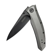 3.7" Stainless Steel Blade Pocket Knife | Kershaw Grid 2200,Grey