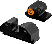 XS Sights R3D Tritium Night Sight for S&W M&P, Sig, Canik, Taurus, and HK Pistols, Front and Rear Glow in The Dark Tritium for Tactical Applications