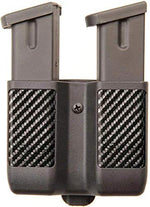 BLACKHAWK Double Stack Double Mag Case (9 mm, 10mm, .40 Cal, and .45 Cal), Carbon Fiber