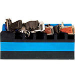 G. Outdoor Products 6 Pistol Soft Cradle Holder- Black/Blue -Vertical canted Format