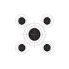 Champion Traps and Targets, B16 Pistol Slow Fire 25 Yard, (Per 100), Black, 10.5" x 12" (40722)