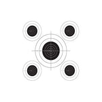 Champion Traps and Targets, B16 Pistol Slow Fire 25 Yard, (Per 100), Black, 10.5" x 12" (40722)