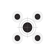 Champion Traps and Targets, B16 Pistol Slow Fire 25 Yard, (Per 100), Black, 10.5" x 12" (40722)