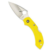 Spyderco Dragonfly 2 Lightweight Salt Folding Knife with 2.25" H-1 Steel Blade and High-Strength Yellow FRN Handle - PlainEdge - C28PYL2