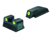 Meprolight 10662 Tru-Dot Handgun Night Sights Beretta 92F Tritium Green Tritium Green Black