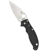 Spyderco Manix 2 Signature Folding Knife with 3.37" CPM S30V Steel Blade and Durable Black G-10 Handle - PlainEdge - C101GP2