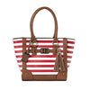 Bulldog BDP-051 Tote Style Purse with Holster Cherry Stripe (17" X 12" X 5")