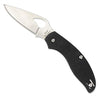 Spyderco Byrd Tern Folding Knife - Black G-10 Handle with PlainEdge, Full-Flat Grind, 8Cr13MoV Steel Blade and SlipIt - BY23GP