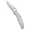 Spyderco Endura 4 Signature Folder Knife with 3.85" VG-10 Steel Blade and Stainless Steel Handle - CombinationEdge - C10PS