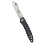 Spyderco Roadie Non-Locking Lightweight Knife with 2.09" N690Co Stainless Steel Blade and Durable Gray FRN Handle - PlainEdge - C189PGY